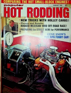 Popular Hot Rodding Magazine Gene Snow February 1969 053122RNON - Picture 1 of 1