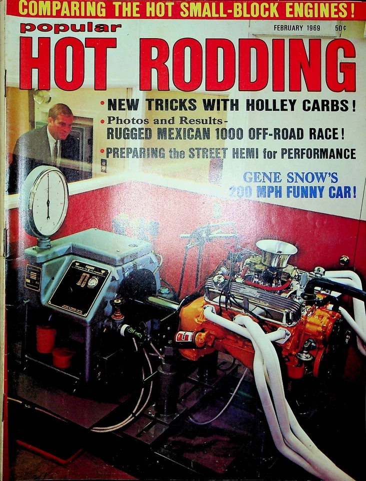 Popular Hot Rodding Magazine Gene Snow February 1969 053122RNON - Image 1 of 1
