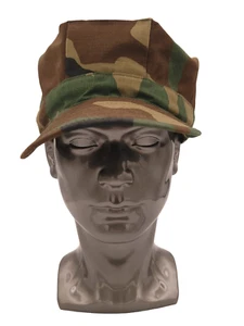 Military Cap Utility Woodland Camouflage Camo Type II Without Signia Size Small - Picture 1 of 7