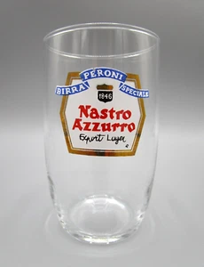 Bicchiere NASTRO AZZURRO - EXPORT LAGER - BIRRA PERONI SPECIALE 1846 - Anni 80 - Picture 1 of 1