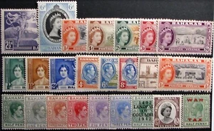 1937-64 BAHAMAS #97-185, MR11: F/VF MNH/MH - 'KGVI - QEII' - remainder lot of 24 - Picture 1 of 2