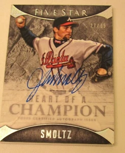 Autógrafo John Smoltz 2017 Topps Five Star Heart of a Champion #FSHC-JS, 27/35 - Imagen 1 de 8