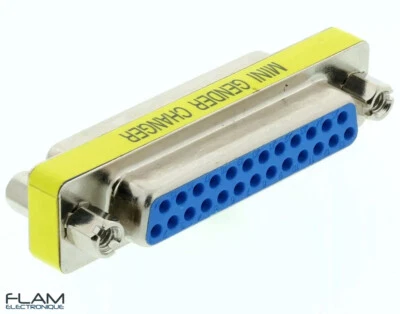 GENERIQUE Coupleur adaptateur DB25 femelle femelle -25 pins female /female Coupler Adapter