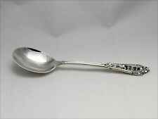 Wallace Rose Point Sterling Silver Cream Soup Spoon - 6" - No Monogram