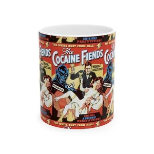 Póster de película vintage Cocaine Fiends foto taza de café taza de cerámica - Imagen 1 de 12