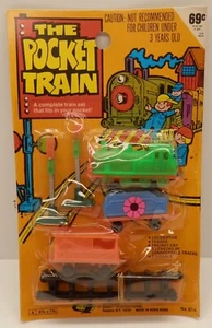 Vintage Steam Train Set "The Pocket Train" Gordy Plastic Toy Train #614 - Picture 1 of 2