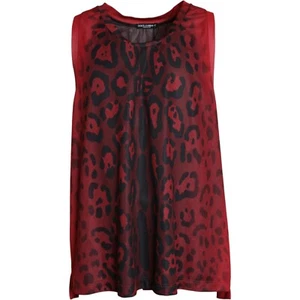 DOLCE & GABBANA T-shirt Red Leopard Print Sleeveless Men Tank s. XL RRP 1350usd - Picture 1 of 7