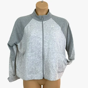 UNDER ARMOUR Bomber Jacket Womens XL Favorite Terry Full Zip NWT Gray 1317861 - Picture 1 of 5