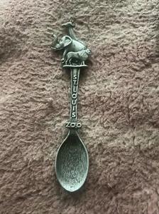 Gish St. Louis Zoo Sammlerstück Souvenir Löffel 3,5" Missouri Souvenir Sammlerstück - Bild 1 von 9