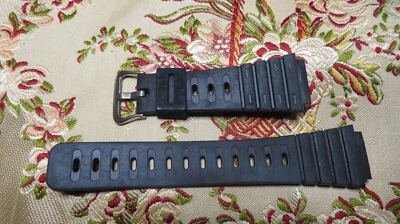 ancien bracelet de montre original casio caoutchouc plongee 140 f6 2.1cm D - Photo 1/2