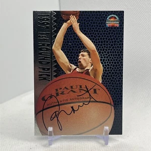 1997 Score Board Auto Basketball Signatures Silver Paul Grant Rookie Auto RC - Picture 1 of 6