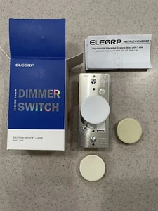 ELEGRP Rotary Dimmer Switch for Dimmable LED, CFL and Incandescent Bulbs 2-Pack - Picture 1 of 3