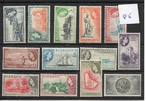 Barbados ( 85) 1952 - Definitives - set 13 values - mint - SG Cat £75 - Picture 1 of 1