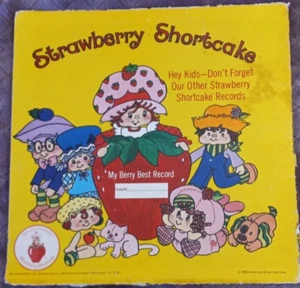 Strawberry Shortcake Sweet Songs 1980 KS166 Vinyl LP - Foto 1 di 3