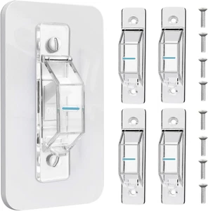 4 Pack Light Switch Cover Guard,Light Switch Lock with Glow in the Dark Effect, - Picture 1 of 12