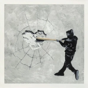 Hijack “The Beating Heart” (2014) | Signed & Thumbprinted | x/ 92 | Banksy Style - Picture 1 of 1