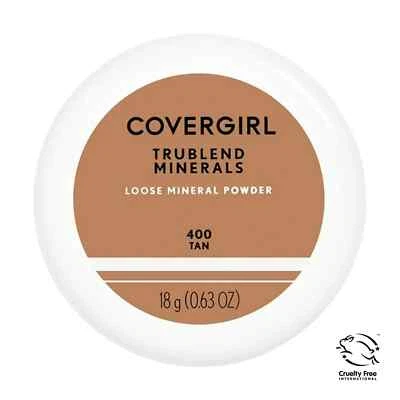 Pack of 2 unts Covergirl truBlend Minerals Loose Powder 400 Tan - NEW WITH BOX - Image 1 of 3