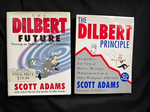 Scott Adams: Dilbert Principle & Dilbert Future Lot of 2 - Picture 1 of 3