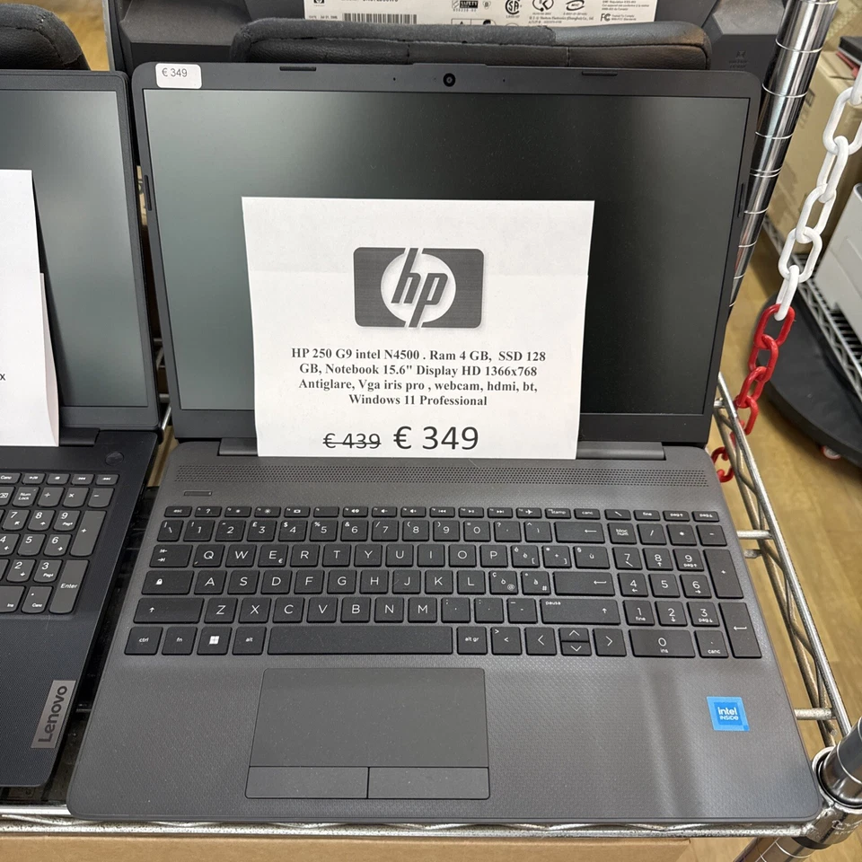 HP 250 G9 (85D67EA) - NOTEBOOK 15.6"" HD - CPU INTEL CELERON N4500 - RAM 4GB - S