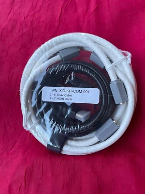 Lot de cables coaxiaux blanc 13 cm et 1 cable HDMI 15 cm - Photo 1/3