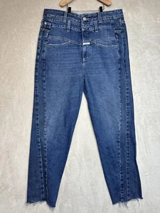 Closed Curved X Jeans Womens Sz 30 Straight Slight Tapered Cropped Organic Italy - Picture 1 of 19