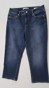 Women's SIze 6 Missy Blue Jean Chelsea Denim Capri By Code Bleu - Picture 1 of 5