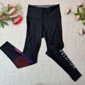 Peloton x WITH Topsy Turvy Reversible High Waist Leggings Houndstooth M - Picture 1 of 6
