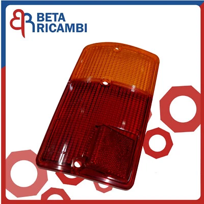 Lente Fanale Fanalino Stop Posteriore Sx Fiat 126 Dal 1972 Al 1992 Arancio Rosso - Immagine 1 di 4