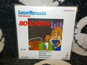 Laser Karaoke 80s Hits Vol 40 NEW SEALED Laserdisc Bon Jovi ZZ Top Free Ship $50 - Picture 1 of 2