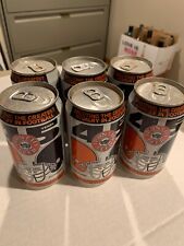 6 EMPTY BEER CANs 1995 STEELERS BROWNS FINAL GAME NFL FOOTBALL
