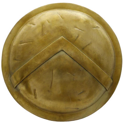 中世纪国王列奥尼达斯巴达盾复制品希腊盔甲圆形战斗盾 — 第 1/4 张图片