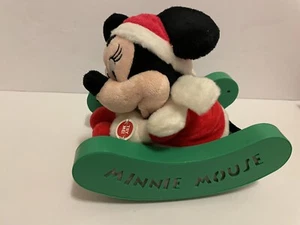 Disney Minnie Mouse Animated Christmas Sleigh Pals Lights Musical Singing Doll - Picture 1 of 4