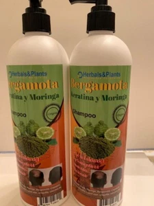 2x Shampoo BERGAMOTTE KERATIN UND MORINGA stoppt Haarausfall aus Mexiko - Bild 1 von 3