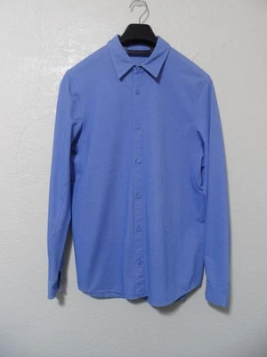 Camisa Lululemon Para Hombre Azul Comisión Abotonada Manga Larga Mediana Foto 1 de 4