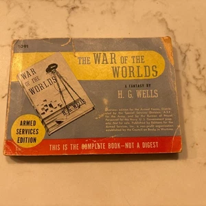 Rare 'War of the Worlds' by H. G. Wells; Special Armed Service Edition 1940's - Bild 1 von 7
