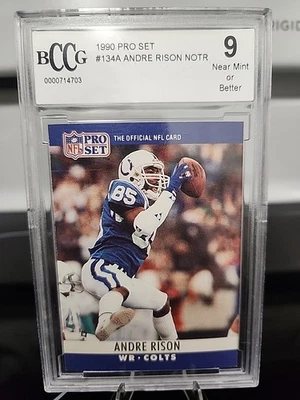 1990 Pro Set #134 Andre Rison Rookie-BCCG Near Mint 9-Colts - Image 1 of 4