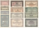 12 verschiedene Deutsche Aktien, historische Wertpapiere (20er-40er Jahre)