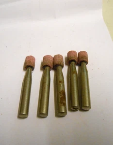 5 Stück  Schleifstift  Ø 8 x 9,5 mm, Schaft Ø 6 mm x 38 mm,  rot - Bild 1 von 1