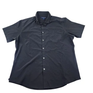 Mizzen + Main Hemd Herren Large schwarz Leeward Trim Fit Kurzarm Performance - Bild 1 von 8