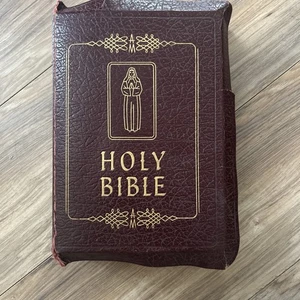 The Marian Bible 1953 Catholic Family Rosary Edition Leather Bound Very Good - Picture 1 of 19