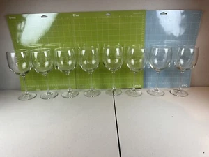 SET OF 8 Princess House Heritage Grand White Wine Glasses 8" RARE READ - Picture 1 of 19