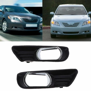 FOR 2007- 2009 Toyota Camry Front Bumper Fog Light Frame Bezel Cover Left+Right - Picture 1 of 8