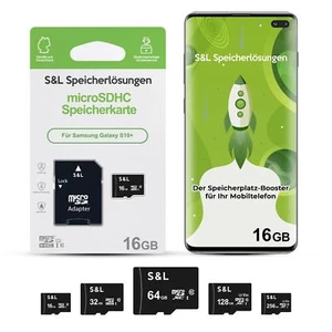Karta pamięci micro SD do Samsung Galaxy S10+ Plus 16GB 32GB 64GB 128GB 256GB - Zdjęcie 1 z 31