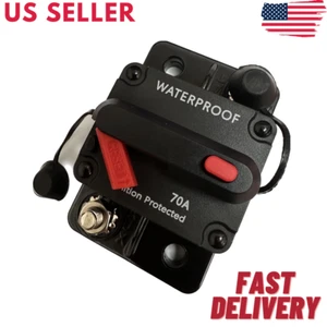 70 Amp Inline Leitungsschutzschalter Solar/Audio/Auto/Wohnmobil 70A/70Amp Sicherung 12V/24V/32V/48V - Bild 1 von 1