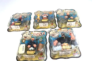2001 Mezco Popeye The Sailor Man Complete Ist Series Action Figures - Picture 1 of 11