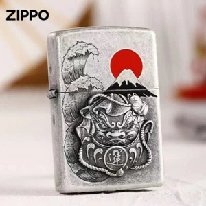 New Zippo oil Lighter Daruma Mt Fuji with box - Picture 1 of 9