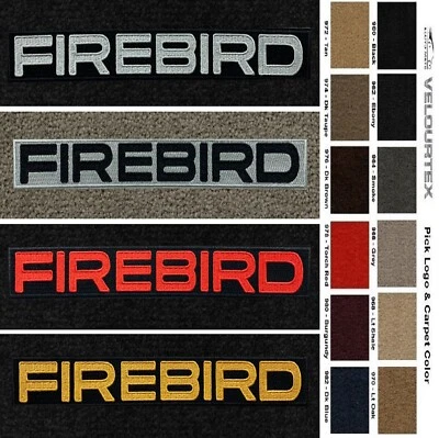Lloyd Mats Velourtex Pontiac Firebird Word Logo Front Floor Mats (1993-2002)  Foto 1 de 4
