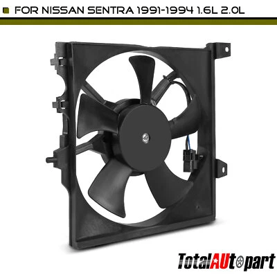 1x Conjunto de ventilador de radiador con transmisión automática. para Nissan Sentra 1991-1994 L4 1,6 L Foto 1 de 4
