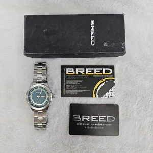 BREED BRD 8403 Herren EDELSTAHL UHR Brandneu BRD8403 UVP $399 Grün Türkis - Bild 1 von 10