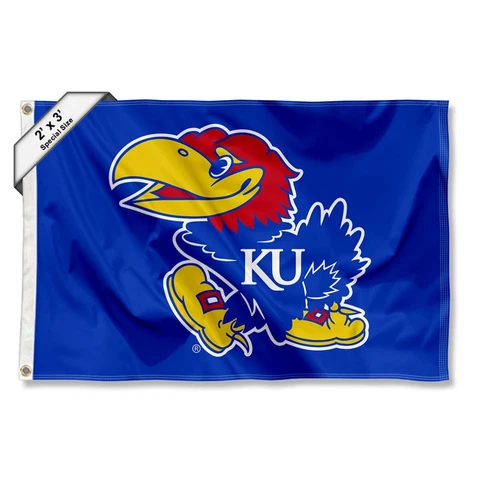 Kansas KU Jayhawks 2'x3' Flag Cover